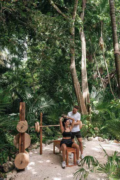 Gimnasio bio saludable al aire libre